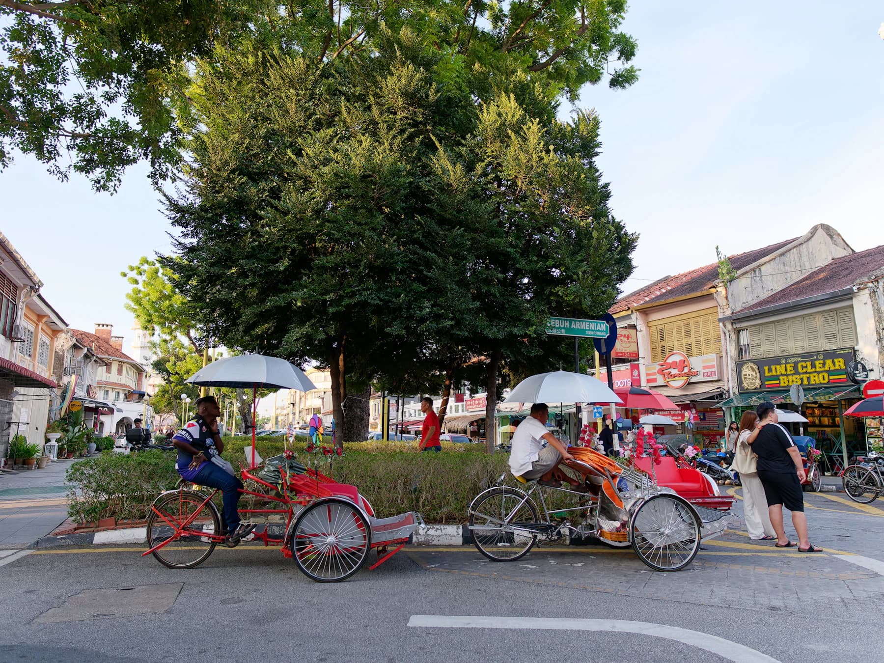 Heritage street scene in George Town, Penang
